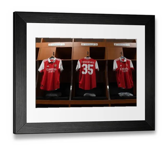 Framed Print : Arsenal's Zinchenko Gears Up: Arsenal vs. Chelsea - Florida Cup 2022-23