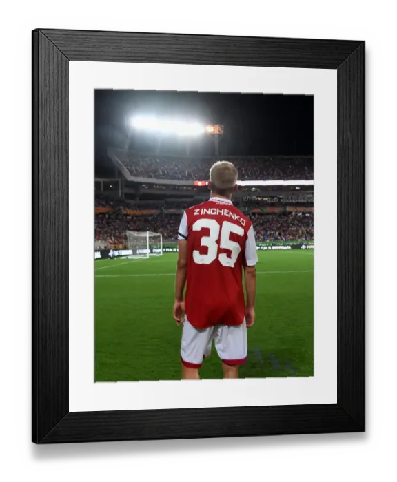 Framed Print : Zinchenko's Star Performance: Arsenal Triumphs Over Chelsea in Florida Cup