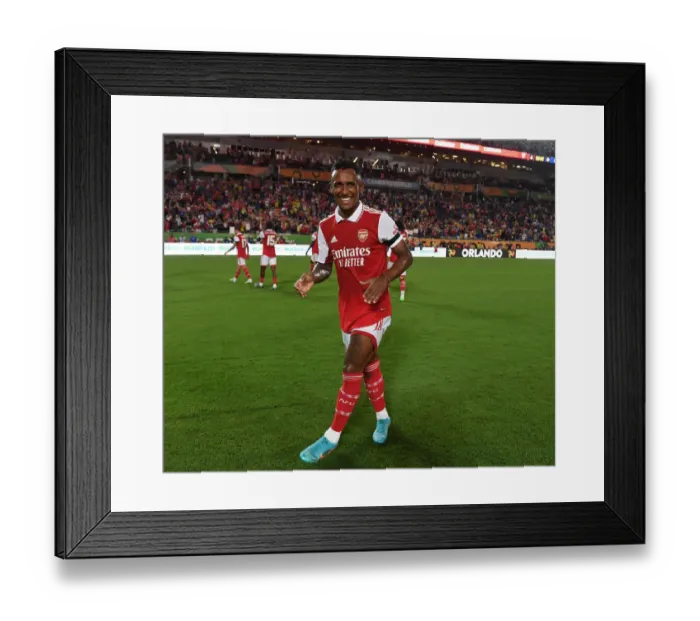 Framed Print : Arsenal's Marquinhos Reacts After Chelsea Clash in Florida Cup 2022-23 Framed Print : Arsenal's Marquinhos Reacts After Chelsea Clash in Florida Cup 2022-23
