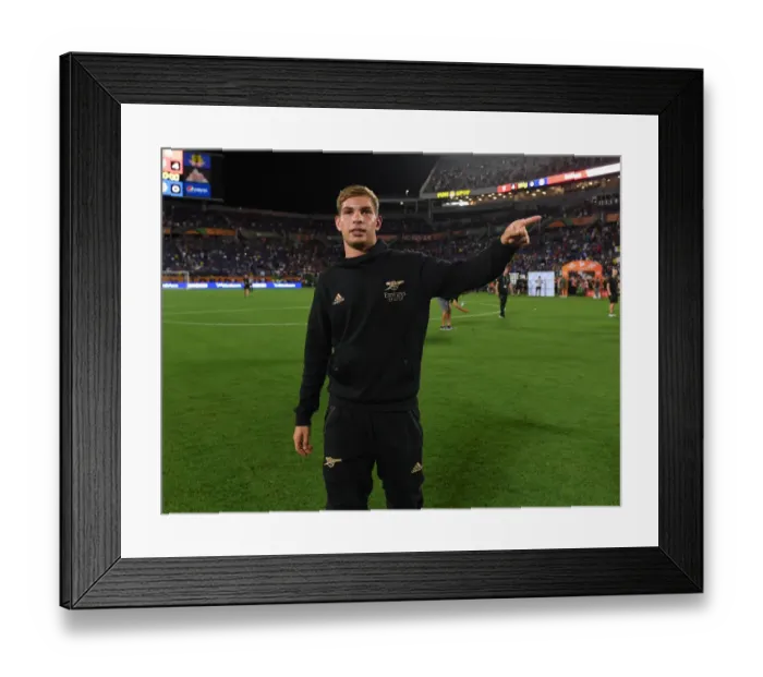 Framed Print : Arsenal's Emile Smith Rowe Reacts After Arsenal vs. Chelsea - Florida Cup 2022-23