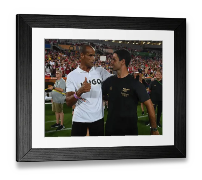 Framed Print : Mikel Arteta and Rivaldo Reunite: Arsenal's Florida Cup Showdown Against Chelsea Framed Print : Mikel Arteta and Rivaldo Reunite: Arsenal's Florida Cup Showdown Against Chelsea