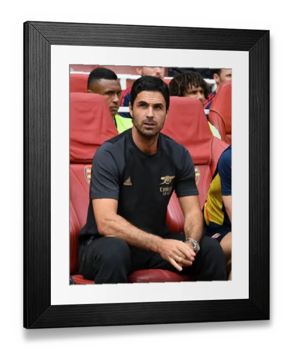Framed Print : Arsenal's Mikel Arteta Prepares for Sevilla Clash in Emirates Cup 2022 Framed Print : Arsenal's Mikel Arteta Prepares for Sevilla Clash in Emirates Cup 2022