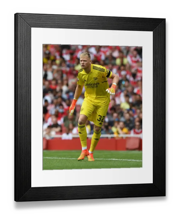 Framed Print : Arsenal's Aaron Ramsdale in Action Against Sevilla at Emirates Cup 2022 Framed Print : Arsenal's Aaron Ramsdale in Action Against Sevilla at Emirates Cup 2022