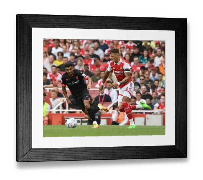 Framed Print : Arsenal vs Sevilla Clash: Battle at Emirates Stadium, Emirates Cup 2022