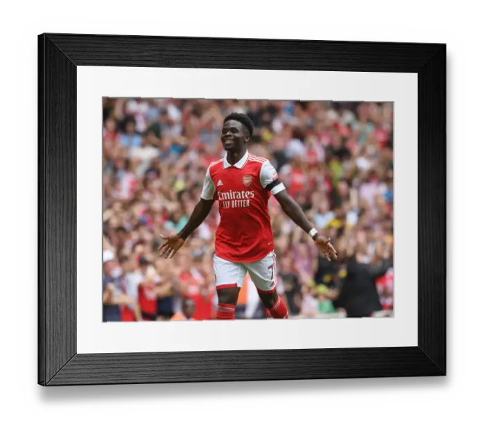 Framed Print : Bukayo Saka's Stunner: Arsenal's Game-Changing Goal vs Sevilla in Emirates Cup 2022 Framed Print : Bukayo Saka's Stunner: Arsenal's Game-Changing Goal vs Sevilla in Emirates Cup 2022