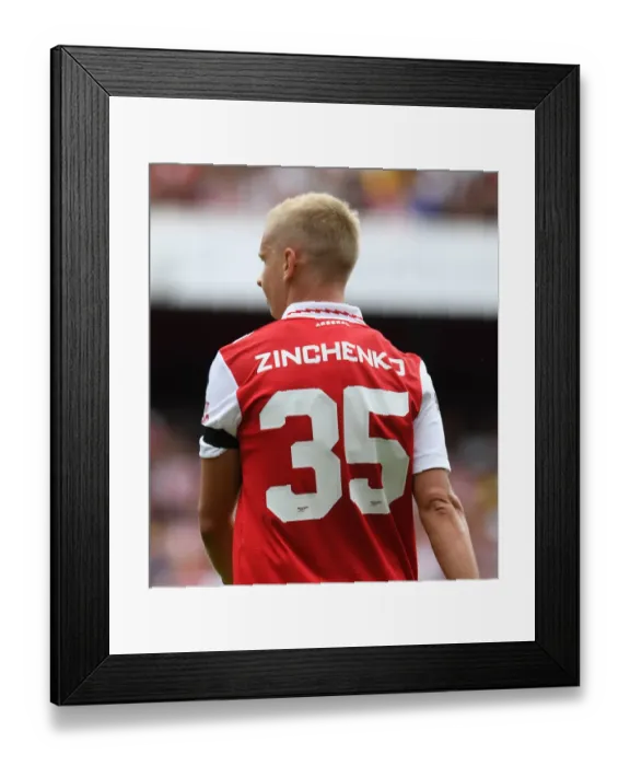 Framed Print : Zinchenko Shines: Arsenal's Standout Performance Against Sevilla in Emirates Cup 2022