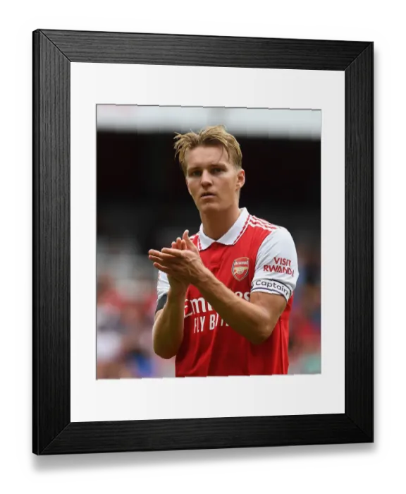 Framed Print : Arsenal vs Sevilla: Martin Odegaard Shines in Emirates Cup 2022