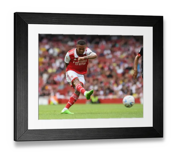 Framed Print : Gabriel Jesus Stars: Arsenal's Win Against Sevilla in the Emirates Cup, 2022