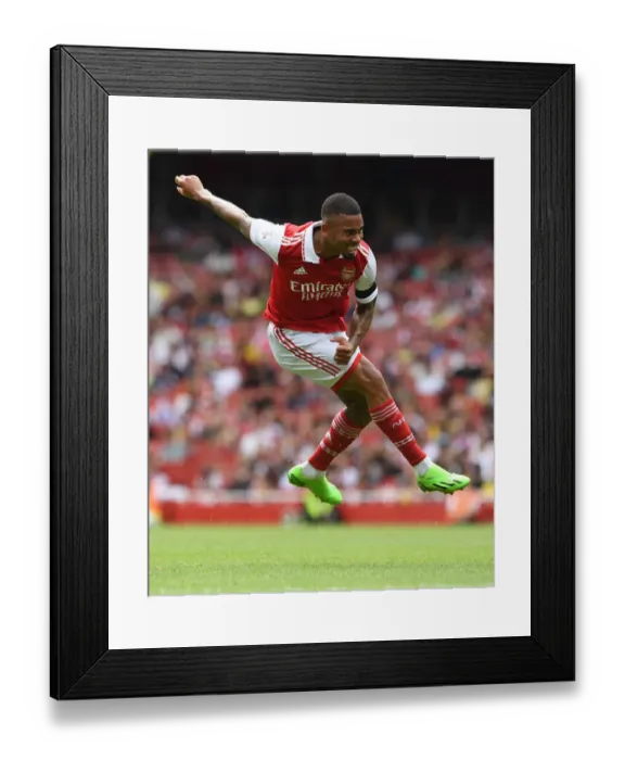 Framed Print : Arsenal's Gabriel Jesus Shines in Emirates Cup Clash Against Sevilla, 2022