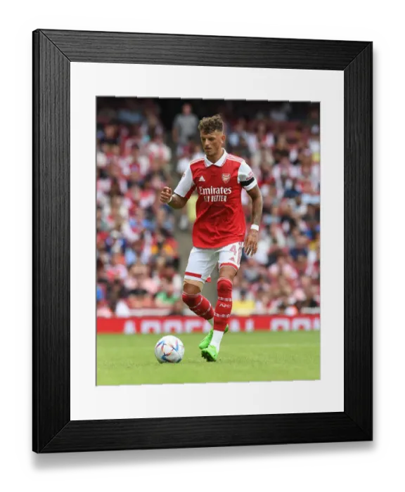 Framed Print : Arsenal's Ben White Stands Out in Emirates Cup Showdown Against Sevilla, 2022