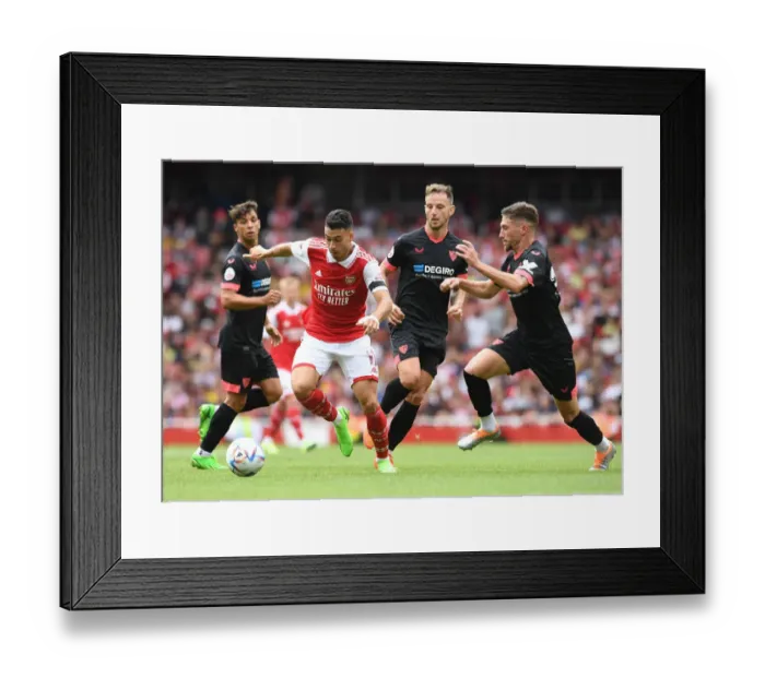 Framed Print : Martinelli's Brilliant Debut: Arsenal Triumphs Over Sevilla in Emirates Cup Framed Print : Martinelli's Brilliant Debut: Arsenal Triumphs Over Sevilla in Emirates Cup