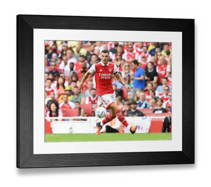 Framed Print : Granit Xhaka: Arsenal vs Sevilla, Emirates Cup 2022 Framed Print : Granit Xhaka: Arsenal vs Sevilla, Emirates Cup 2022
