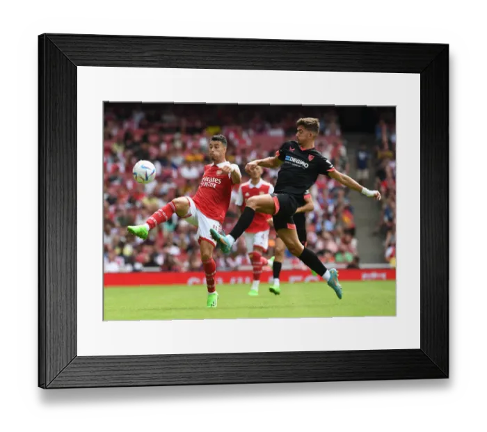 Framed Print : Martinelli Shines: Arsenal's Emirates Cup Victory over Sevilla Framed Print : Martinelli Shines: Arsenal's Emirates Cup Victory over Sevilla