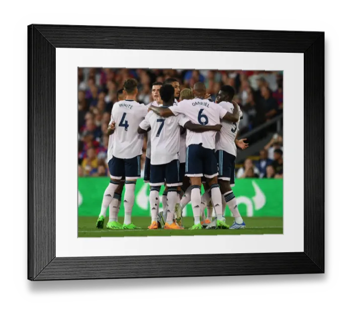 Framed Print : Arsenal Celebrates First Goal Against Crystal Palace in 2022-23 Premier League Framed Print : Arsenal Celebrates First Goal Against Crystal Palace in 2022-23 Premier League