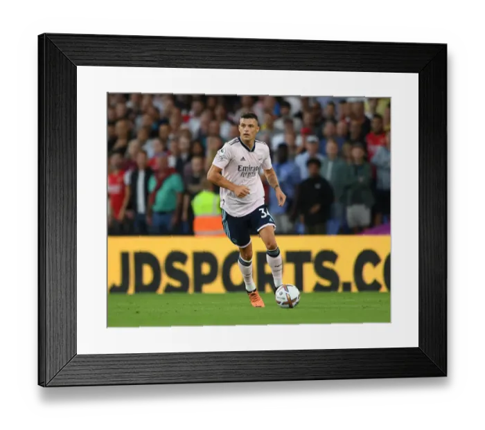 Framed Print : Granit Xhaka in Action: Arsenal vs. Crystal Palace, Premier League 2022-23 Framed Print : Granit Xhaka in Action: Arsenal vs. Crystal Palace, Premier League 2022-23