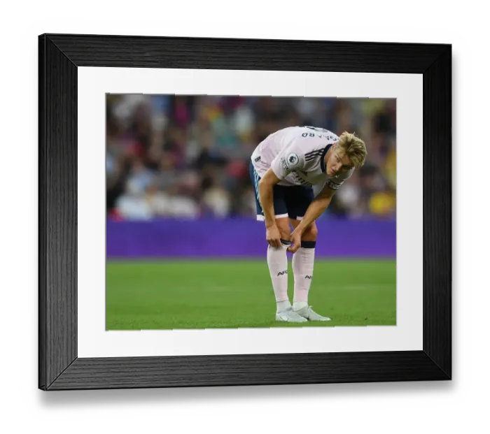 Framed Print : Martin Odegaard in Action: Arsenal Takes on Crystal Palace in Premier League 2022-23