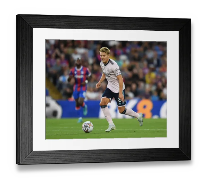 Framed Print : Martin Odegaard in Action: Premier League 2022-23 - Arsenal vs Crystal Palace