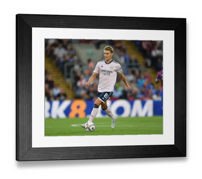 Framed Print : Martin Odegaard in Action: Arsenal's Midfield Maestro Shines Against Crystal Palace in Premier League 2022-23 Framed Print : Martin Odegaard in Action: Arsenal's Midfield Maestro Shines Against Crystal Palace in Premier League 2022-23