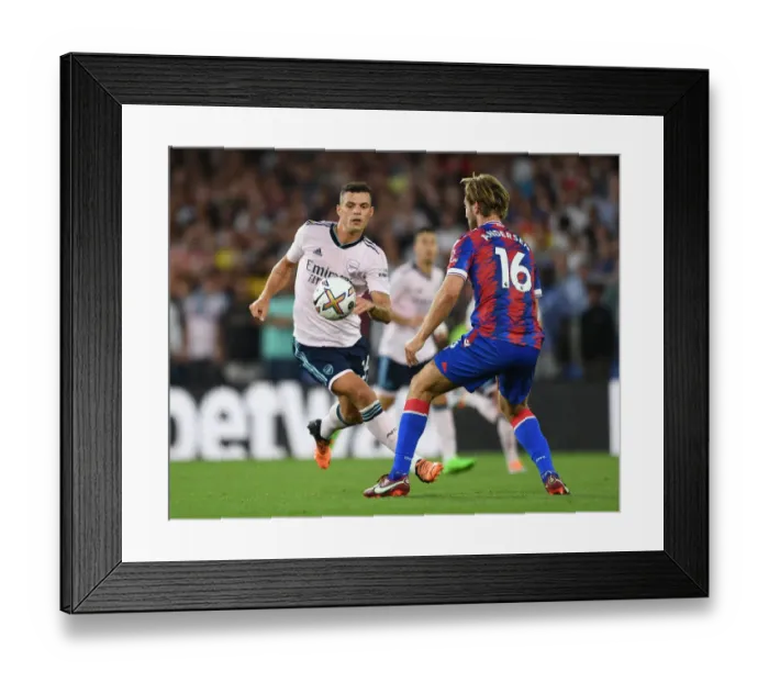 Framed Print : Xhaka vs Andersen: Battle in the Premier League - Crystal Palace vs Arsenal (2022-23) Framed Print : Xhaka vs Andersen: Battle in the Premier League - Crystal Palace vs Arsenal (2022-23)