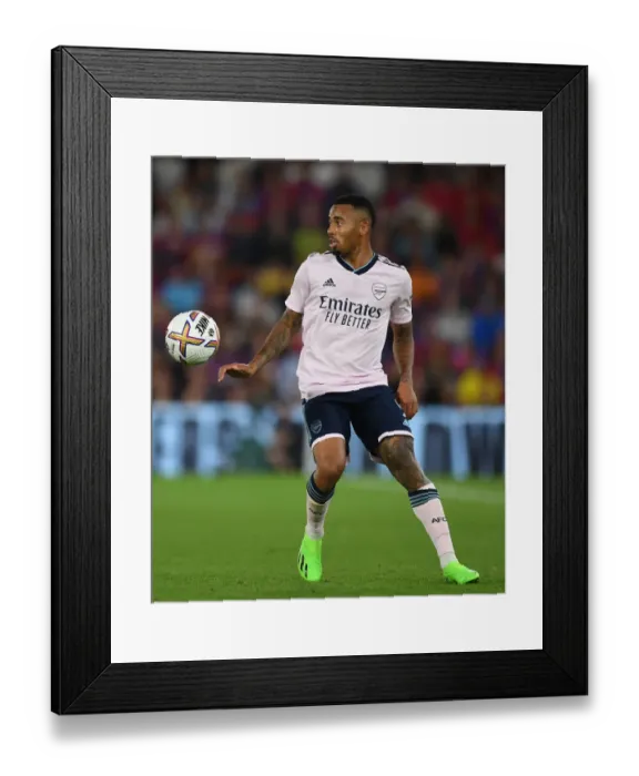 Framed Print : Gabriel Jesus in Action: Arsenal vs. Crystal Palace, Premier League 2022-23