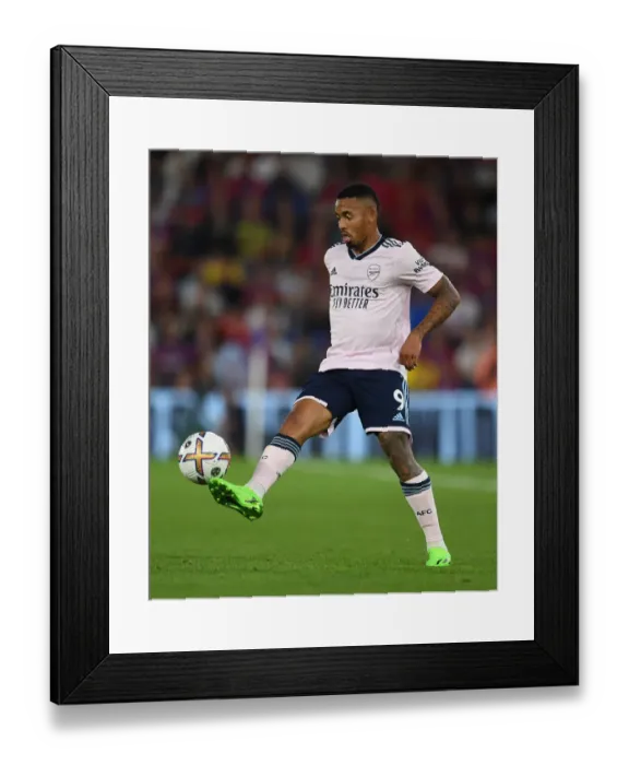 Framed Print : Gabriel Jesus in Action: Crystal Palace vs. Arsenal, Premier League 2022-23