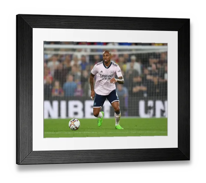 Framed Print : Gabriel Magalhaes in Action: Crystal Palace vs. Arsenal, Premier League 2022-23