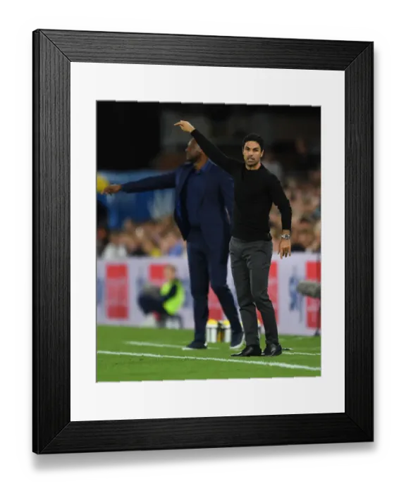 Framed Print : Mikel Arteta Leads Arsenal Against Crystal Palace in Premier League 2022-23
