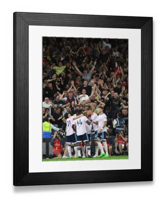 Framed Print : Arsenal Fans Euphoria: The Unforgettable Moment of the Second Goal (2022-23 Premier League vs. Crystal Palace) Framed Print : Arsenal Fans Euphoria: The Unforgettable Moment of the Second Goal (2022-23 Premier League vs. Crystal Palace)