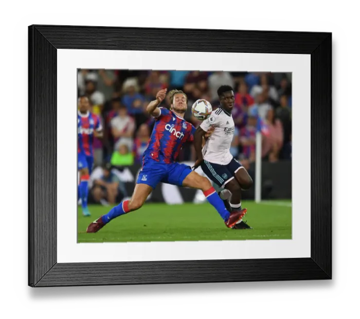 Framed Print : Clash at Selhurst Park: Eddie Nketiah vs. Joachim Andersen - Crystal Palace vs. Arsenal, 2022-23 Premier League
