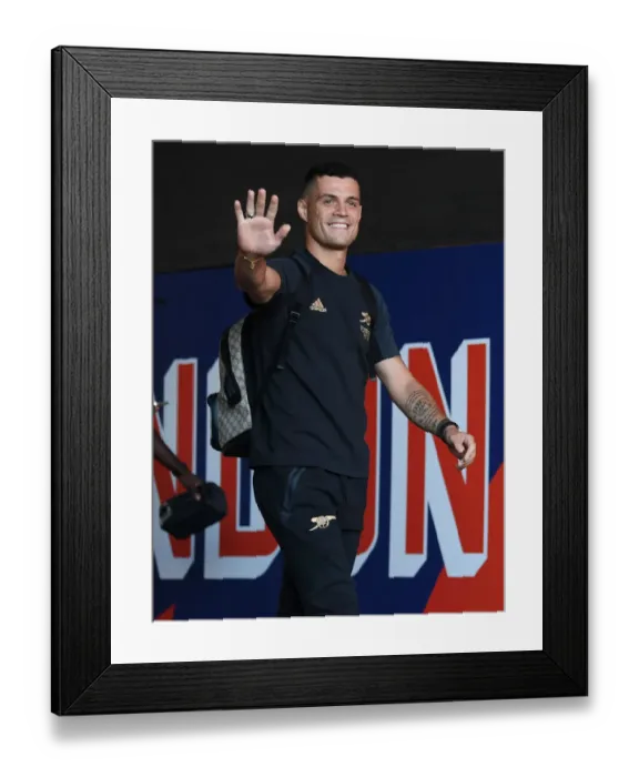 Framed Print : Granit Xhaka's Unwavering Concentration: Arsenal's Determination Ahead of Crystal Palace Showdown (2022-23 Premier League) Framed Print : Granit Xhaka's Unwavering Concentration: Arsenal's Determination Ahead of Crystal Palace Showdown (2022-23 Premier League)