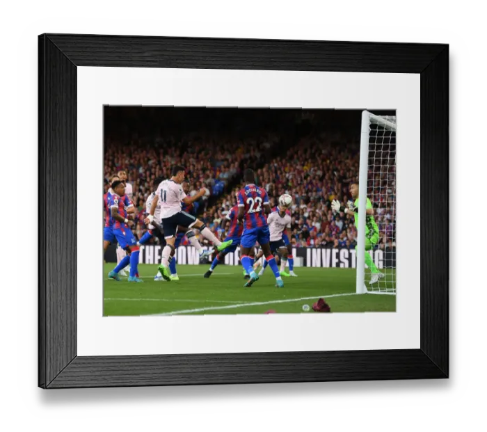 Framed Print : Martinelli Scores First Goal: Crystal Palace vs. Arsenal, Premier League 2022-23