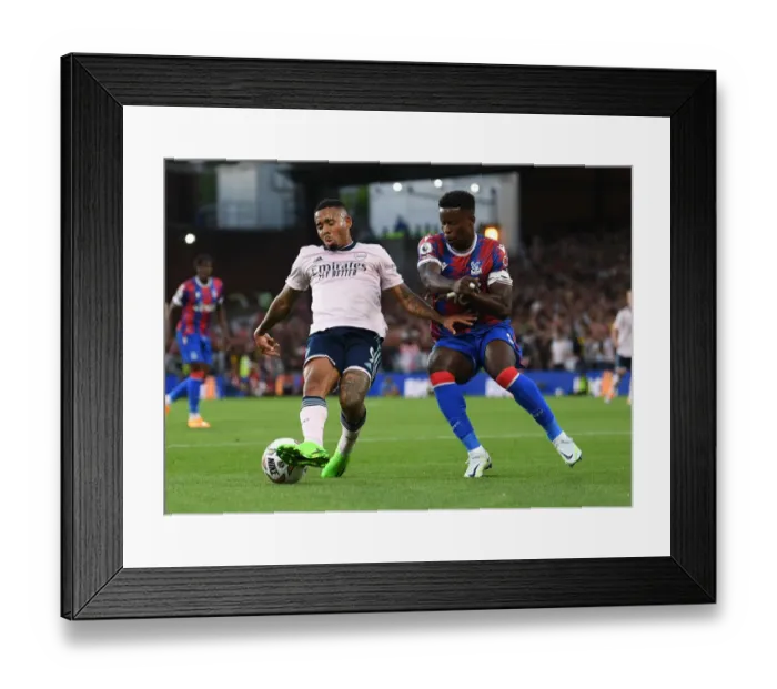 Framed Print : Gabriel Jesus Faces Off Against Marc Guehi: Crystal Palace vs. Arsenal, Premier League 2022-23 Framed Print : Gabriel Jesus Faces Off Against Marc Guehi: Crystal Palace vs. Arsenal, Premier League 2022-23