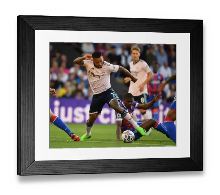 Framed Print : Gabriel Jesus in Action: Crystal Palace vs. Arsenal, Premier League 2022-23
