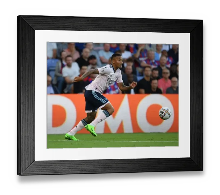 Framed Print : Gabriel Jesus in Action: Crystal Palace vs. Arsenal, Premier League 2022-23