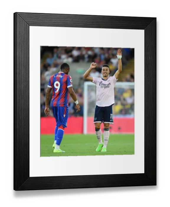 Framed Print : Martinelli Scores First Arsenal Goal of 2022-23 Season: Crystal Palace vs Arsenal