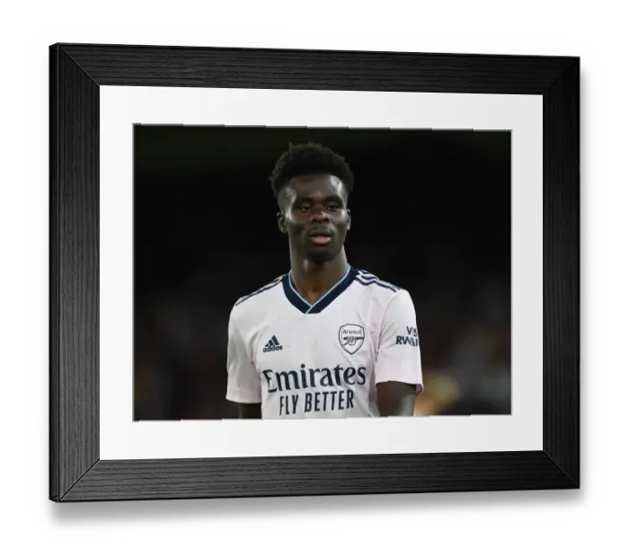 Framed Print : Arsenal's Bukayo Saka Shines in Premier League Clash Against Crystal Palace (2022-23)