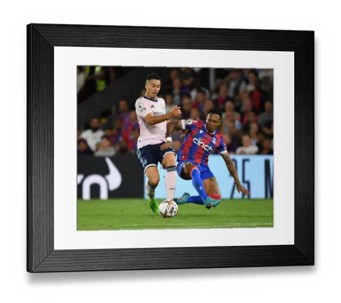 Framed Print : Martinelli vs. Clyne: A Premier League Battle at Selhurst Park Framed Print : Martinelli vs. Clyne: A Premier League Battle at Selhurst Park