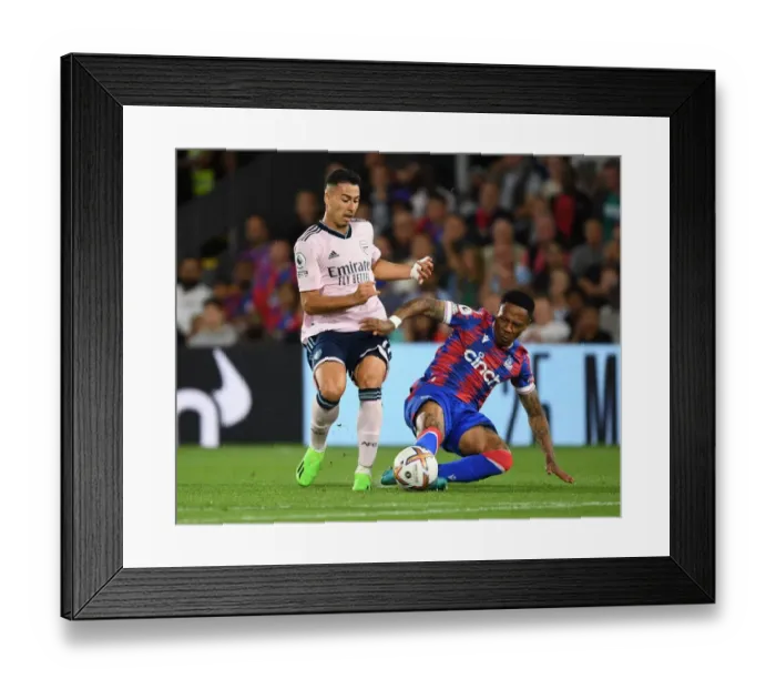 Framed Print : Martinelli vs Clyne: A Premier League Showdown at Selhurst Park - Arsenal vs Crystal Palace, 2022-23