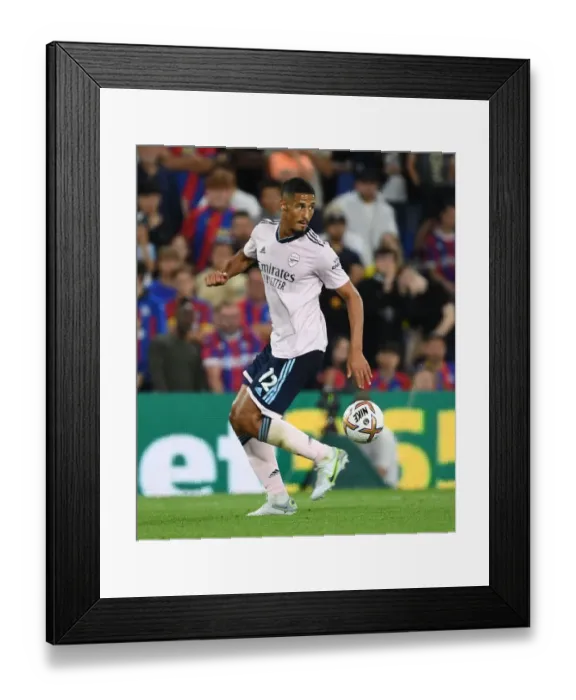 Framed Print : William Saliba in Action: Arsenal vs. Crystal Palace, Premier League 2022-23 Framed Print : William Saliba in Action: Arsenal vs. Crystal Palace, Premier League 2022-23