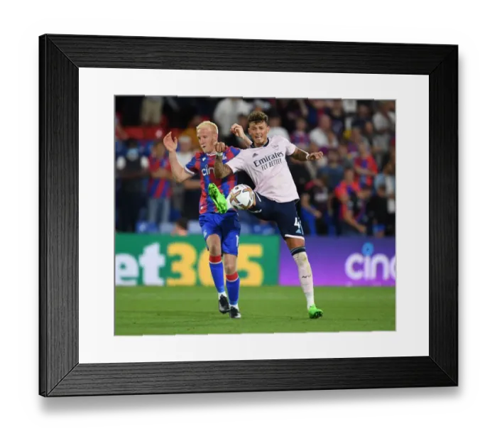 Framed Print : Arsenal vs. Crystal Palace: Ben White vs. Will Hughes - A Premier League Battle (2022-23) Framed Print : Arsenal vs. Crystal Palace: Ben White vs. Will Hughes - A Premier League Battle (2022-23)