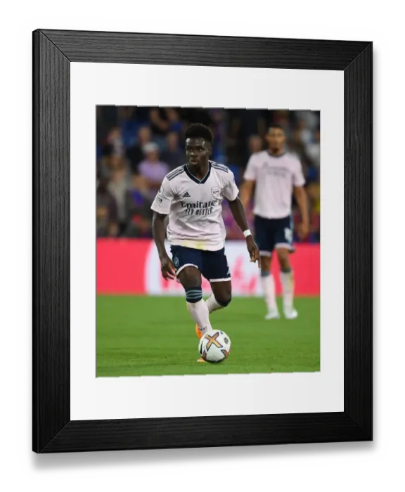 Framed Print : Bukayo Saka's Brilliant Performance: Crystal Palace vs Arsenal, 2022-23 Premier League