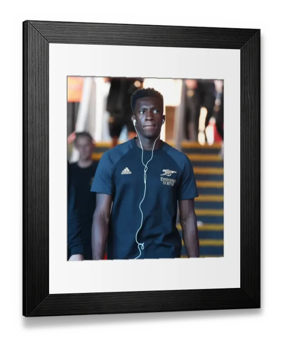 Framed Print : Arsenal's Eddie Nketiah Heads to Selhurst Park Ahead of Crystal Palace Clash - Premier League 2022-23 Framed Print : Arsenal's Eddie Nketiah Heads to Selhurst Park Ahead of Crystal Palace Clash - Premier League 2022-23