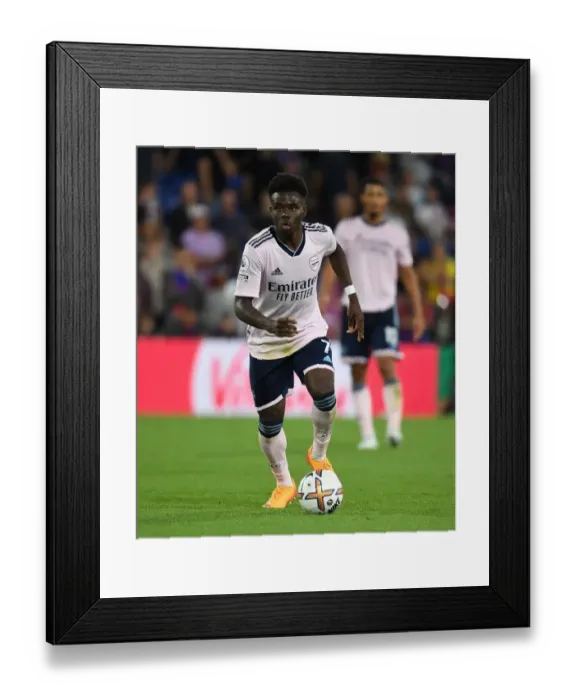 Framed Print : Bukayo Saka Shines: Crystal Palace vs. Arsenal, Premier League 2022-23
