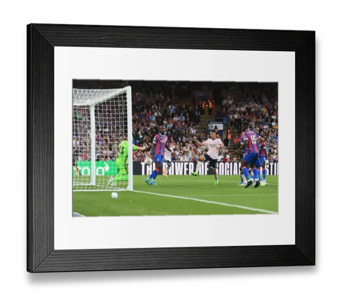 Framed Print : Martinelli Scores First Arsenal Goal in 2022-23 Season: Crystal Palace vs. Arsenal