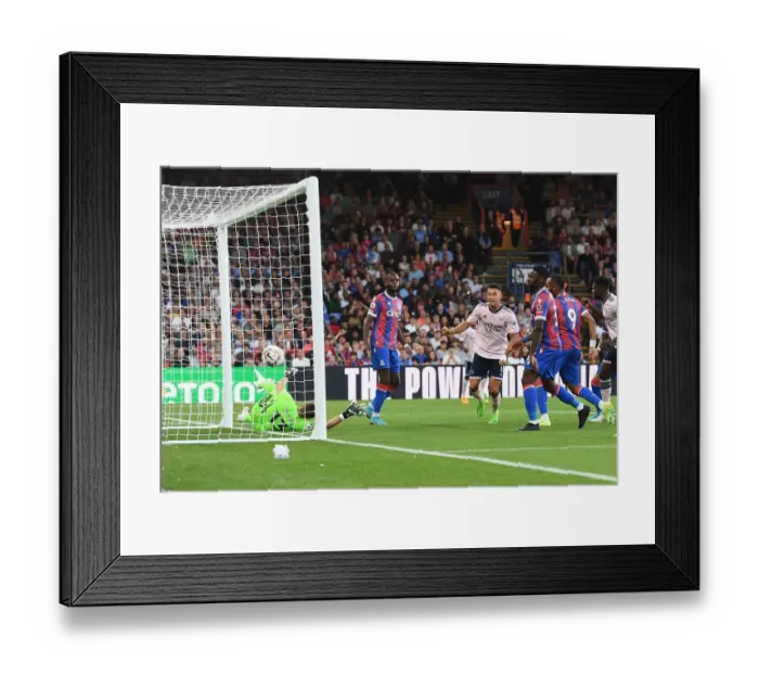 Framed Print : Gabriel Martinelli Scores First Arsenal Goal of 2022-23 Season: Crystal Palace vs Arsenal FC
