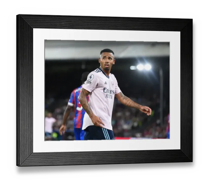 Framed Print : Gabriel Jesus in Action: Arsenal vs. Crystal Palace, Premier League 2022-23 Framed Print : Gabriel Jesus in Action: Arsenal vs. Crystal Palace, Premier League 2022-23