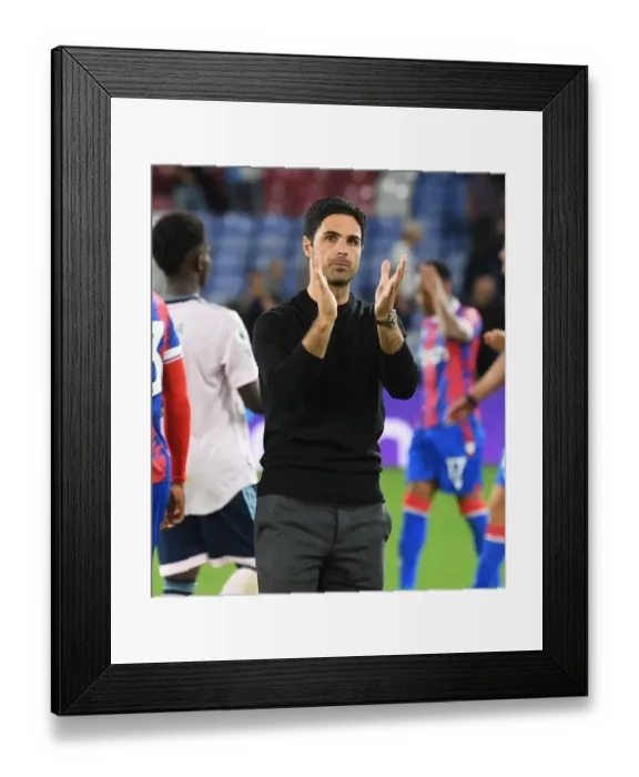 Framed Print : Arsenal Manager Mikel Arteta Celebrates with Fans after Crystal Palace Victory - Premier League 2022-23 Framed Print : Arsenal Manager Mikel Arteta Celebrates with Fans after Crystal Palace Victory - Premier League 2022-23