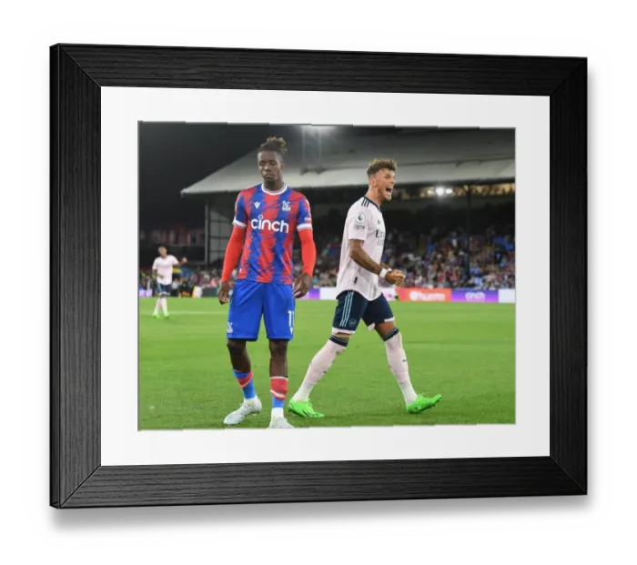 Framed Print : Ben White's Celebration: Arsenal Secure Win Against Crystal Palace in 2022-23 Premier League Opener Framed Print : Ben White's Celebration: Arsenal Secure Win Against Crystal Palace in 2022-23 Premier League Opener