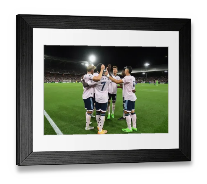 Framed Print : Arsenal Celebrates Second Goal Against Crystal Palace in 2022-23 Premier League Framed Print : Arsenal Celebrates Second Goal Against Crystal Palace in 2022-23 Premier League