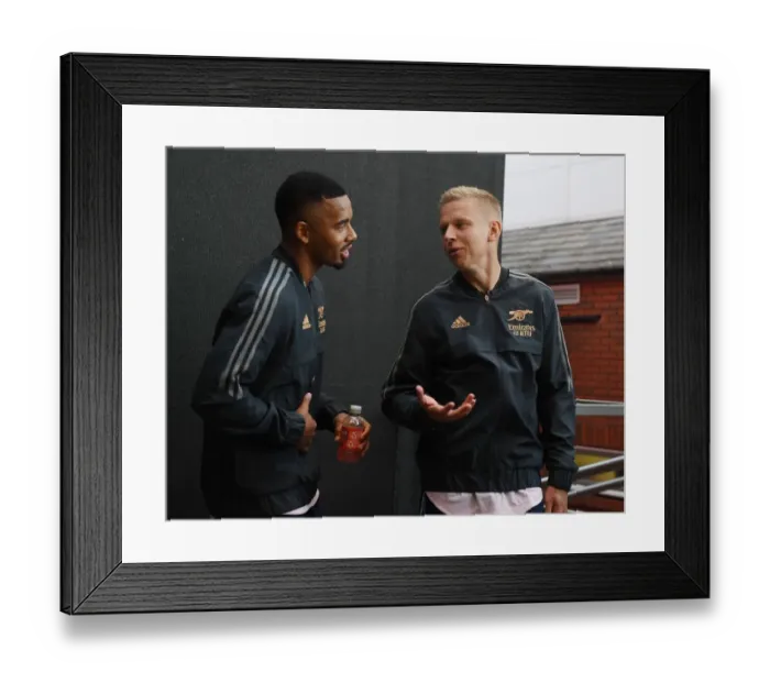 Framed Print : Arsenal's Gabriel Jesus and Oleksandr Zinchenko Ready for Crystal Palace Showdown (2022-23 Premier League) Framed Print : Arsenal's Gabriel Jesus and Oleksandr Zinchenko Ready for Crystal Palace Showdown (2022-23 Premier League)